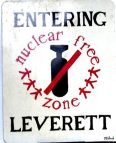 1970 - entering Leverett Sign