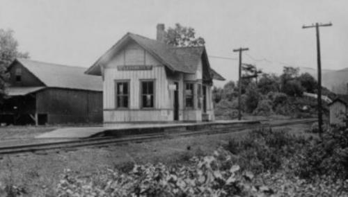 Leverett RR Station Depot Road